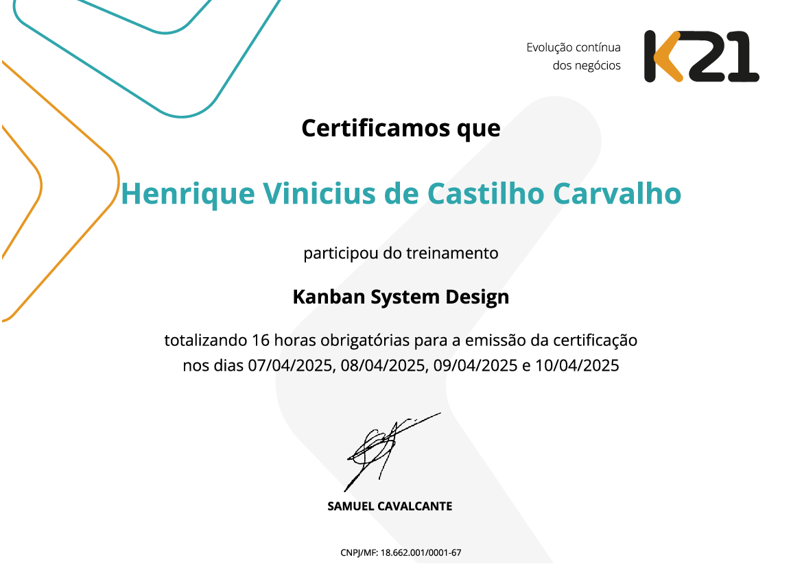 Certificado K21